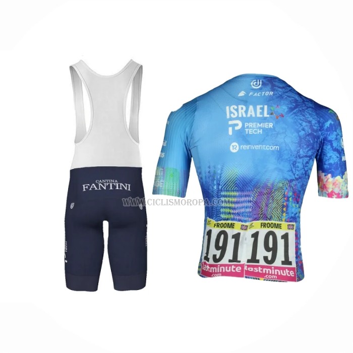 2023 Ropa Ciclismo Israel Cycling Academy Azur Mangas Cortas y Culotte Corto